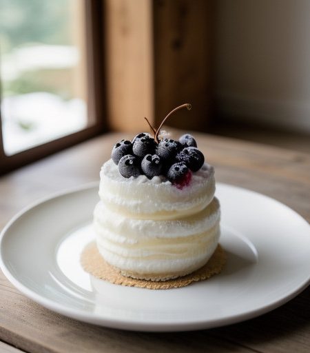 Pear Snow With Berries recipe image