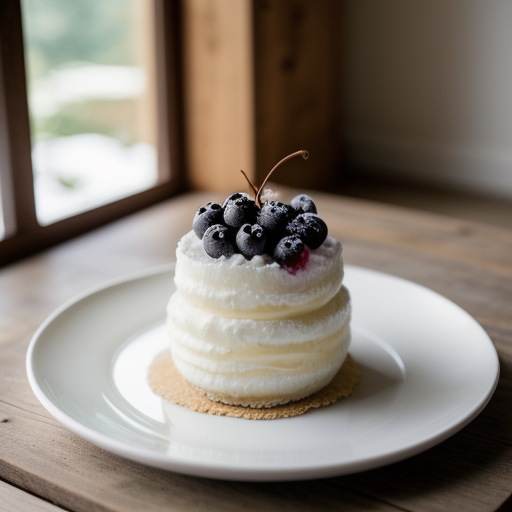 Pear Snow With Berries recipe image