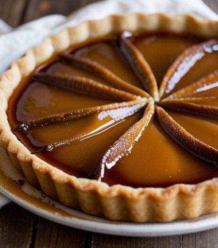 Pear Tarts With Caramel Sauce recipe image
