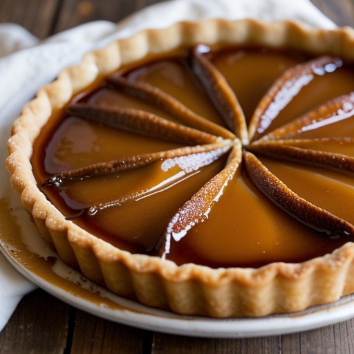 Pear Tarts With Caramel Sauce recipe image