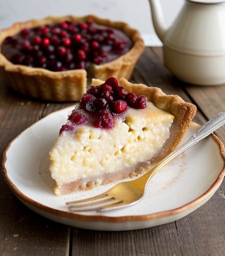 Pear and Cranberry Tart recipe image