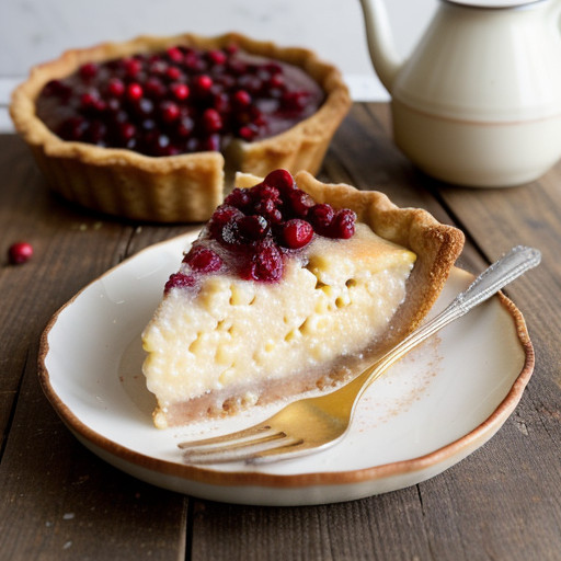 Pear and Cranberry Tart recipe image