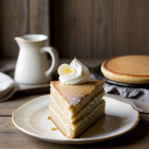 Pear and Vanilla Upside Down Pancake recipe image
