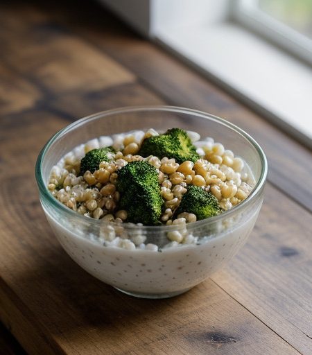 Pearl Barley Salad With Broccoli recipe image