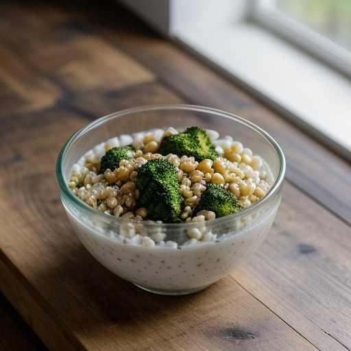 Pearl Barley Salad With Broccoli recipe image