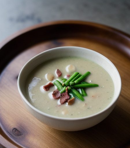 Pears~ Beans & Bacon Soup recipe image