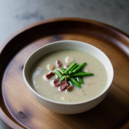 Pears~ Beans & Bacon Soup recipe image