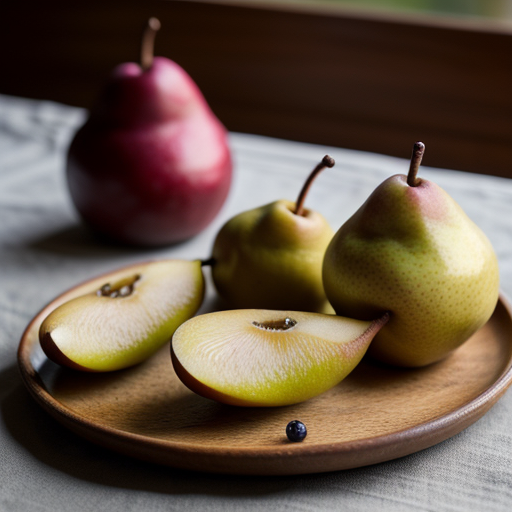 Pears With Bilberries recipe image