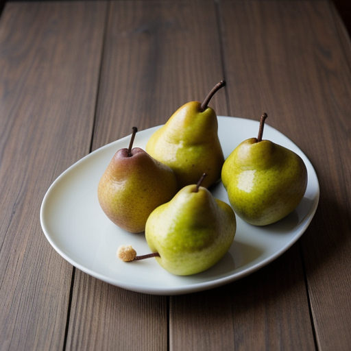Pears With Spicy Lime~ Chile & Peanut Chutn recipe image
