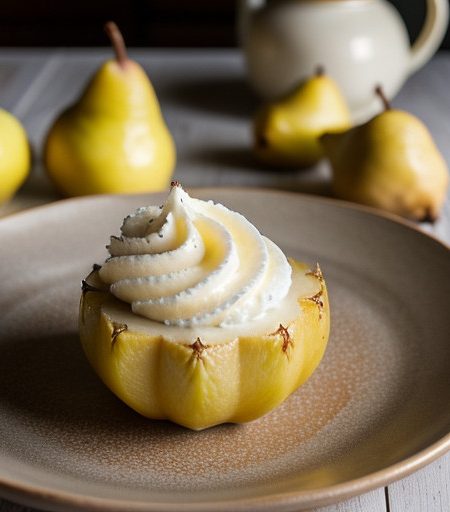 Pears in Pineapple Cream recipe image