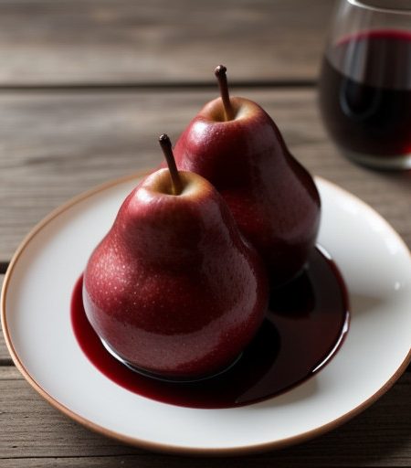 Pears in Red Wine recipe image