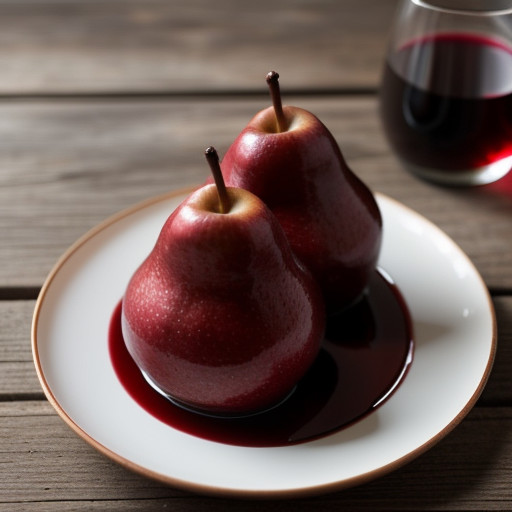 Pears in Red Wine recipe image