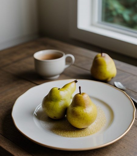 Pears in Sauterne recipe image