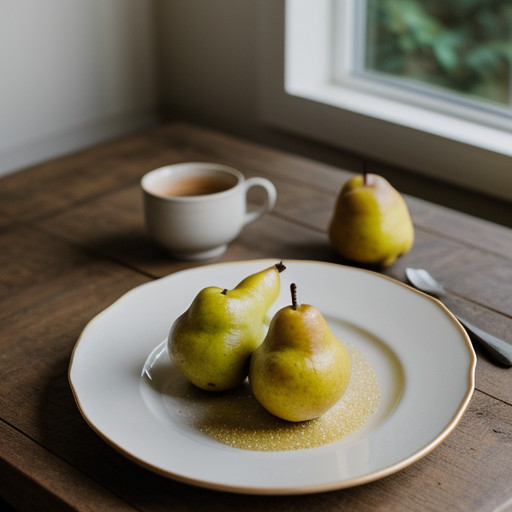Pears in Sauterne recipe image