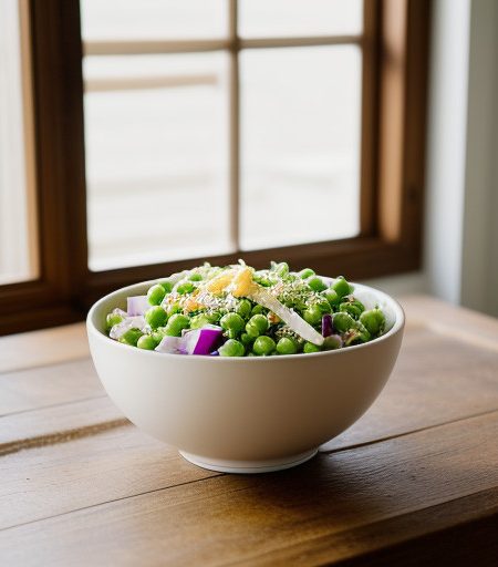 Peas & Cheese Salad recipe image
