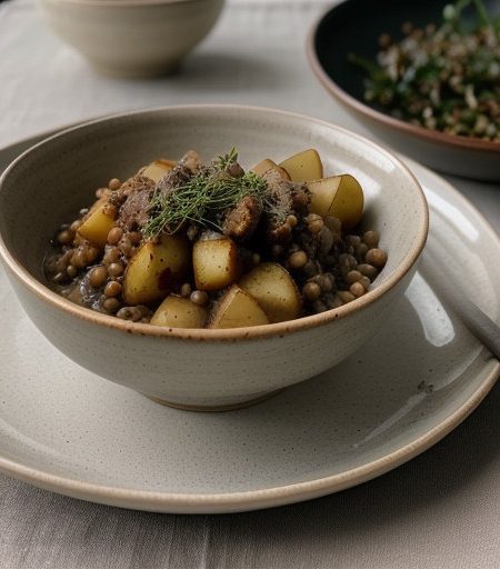 Peasant-Style Kasha & Potatoes recipe image