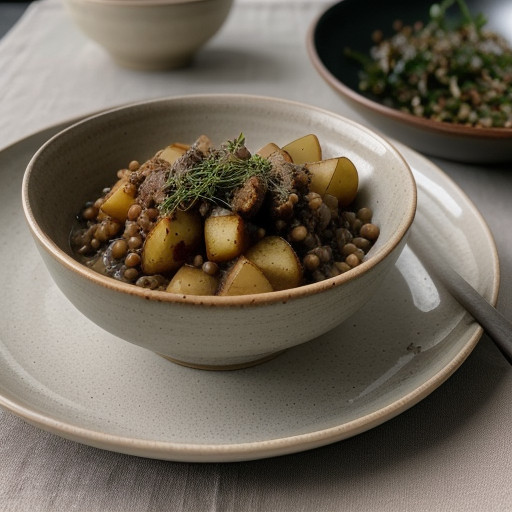 Peasant-Style Kasha & Potatoes recipe image