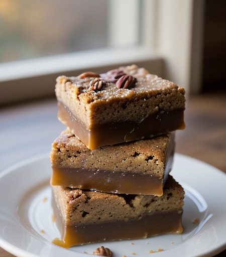 Pecan Caramel Squares recipe image