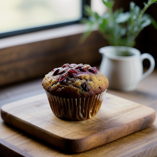 Pecan Cranberry Muffins recipe image