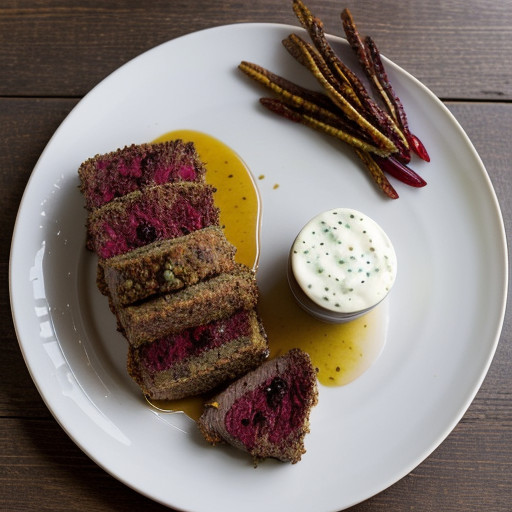 Pecan-Crusted Tenderloin With Warm Cranberry-Jalapeno Sau recipe image