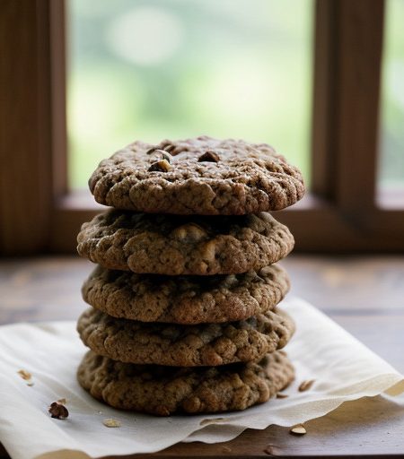 Pecan Oatmeal Cookies recipe image