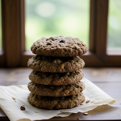 Pecan Oatmeal Cookies recipe image