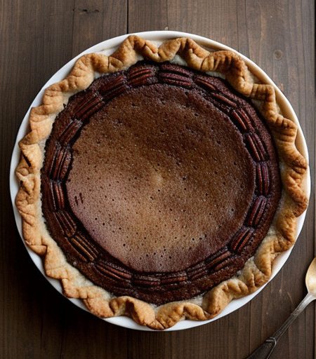 Pecan Pie Not Too Sweet recipe image