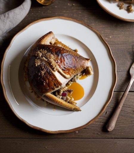 Pecan Stuffed Smoked Pheasant recipe image