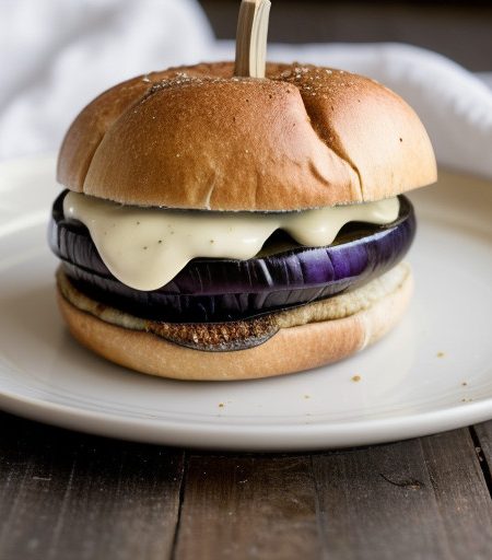 Peggy Bass Roasted Eggplant Sandwich recipe image