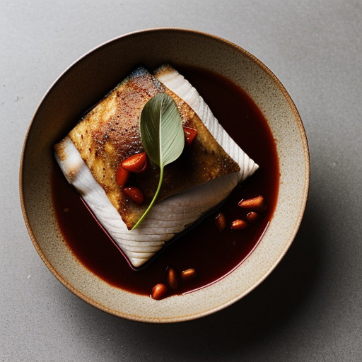 Peixe Oporto (Baked Fish With Port Wine Sauce recipe image