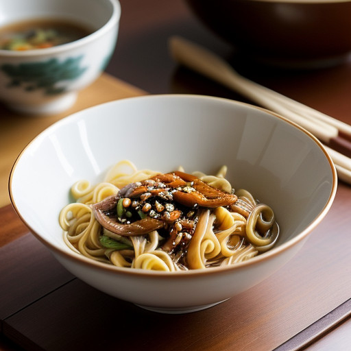 Peking Style Noodles With Bean Sauce & Mixe recipe image