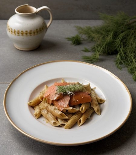 Penne Ala Vodka & Smoked Salmon recipe image