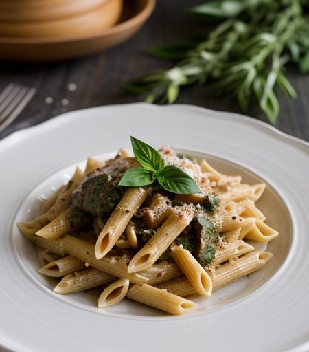Penne Puttanesca recipe image