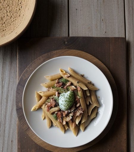 Penne With Chicken and Toasted Pecans recipe image