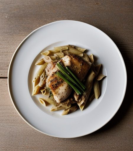 Penne With Leeks & Chicken recipe image