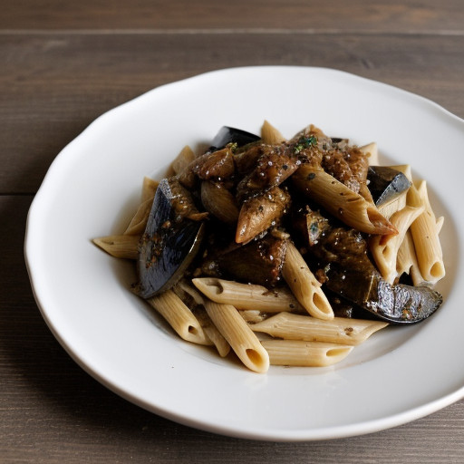 Penne With Provencal Eggplant & Sweet Peppe recipe image