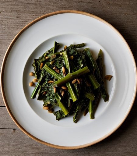 Penne With Swiss Chard~ Raisins & Pine Nuts recipe image