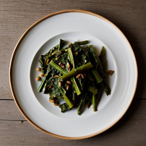 Penne With Swiss Chard~ Raisins & Pine Nuts recipe image