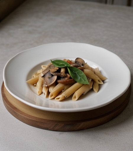 Penne With Tomatoes & Snow Peas recipe image