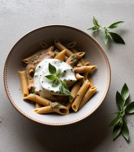 Penne With Vodka & Tomato Cream Sauce recipe image