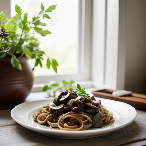 Pennsylvania Pasta With Fresh Mushrooms recipe image