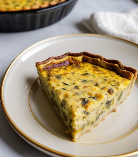 Peperoni-Vidalia Onion Quiche recipe image