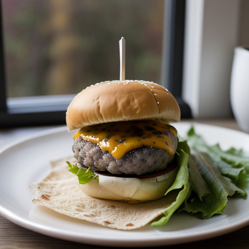 Pepper Cheese-Stuffed Burgers recipe image