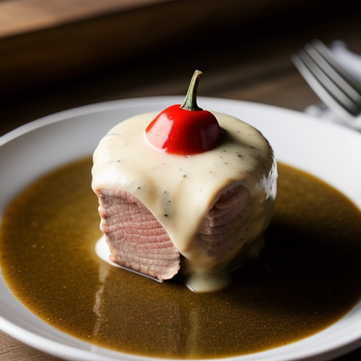 Pepper Coated Stuffed Flank Steak recipe image