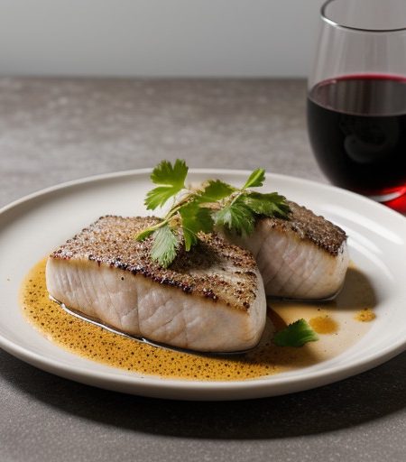 Pepper Halibut Steaks recipe image