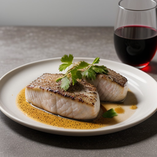 Pepper Halibut Steaks recipe image