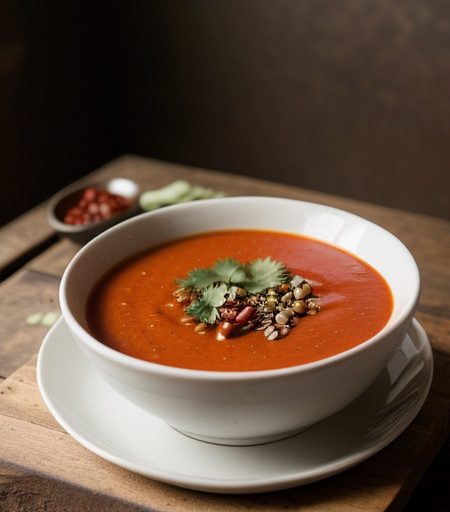 Pepper-and-Tomato Soup recipe image