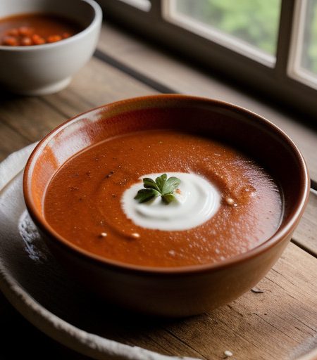 Pepper-and-Tomato Soup recipe image