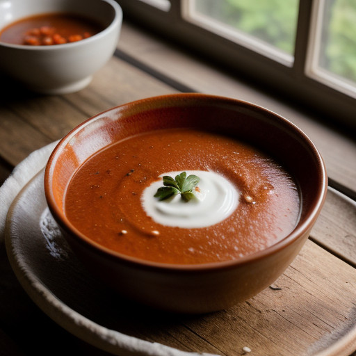 Pepper-and-Tomato Soup recipe image