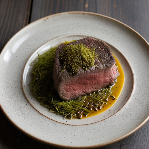 Peppered Beef Tenderloin With Horseradish Sau recipe image